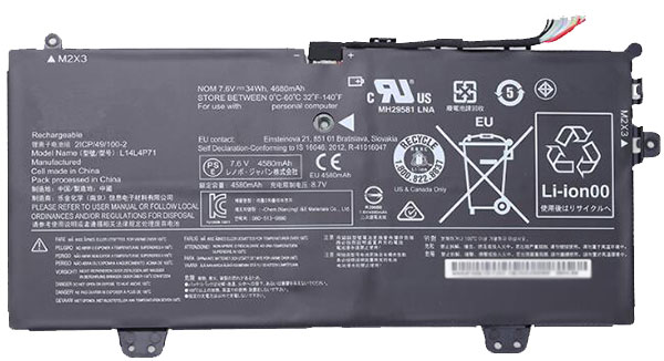 Laptop Accu Verenigbaar voor LENOVO Yoga-3-11-80J8