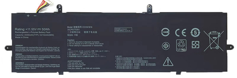 Laptop Accu Verenigbaar voor ASUS ZenBook-Flip-13-UX362FA