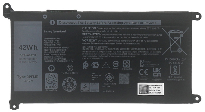 Laptop Accu Verenigbaar voor DELL P29T