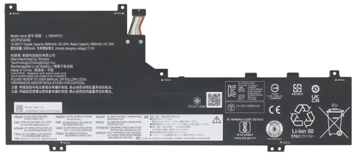 Laptop Accu Verenigbaar voor LENOVO L19L4PD2